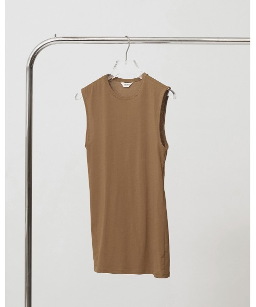 TODAYFUL（トゥデイフル）の「Smooth Tanktop Tunic（タンクトップ・レディース・キャメル/サックスブルー/ブラック・FREE）」の9枚目の写真