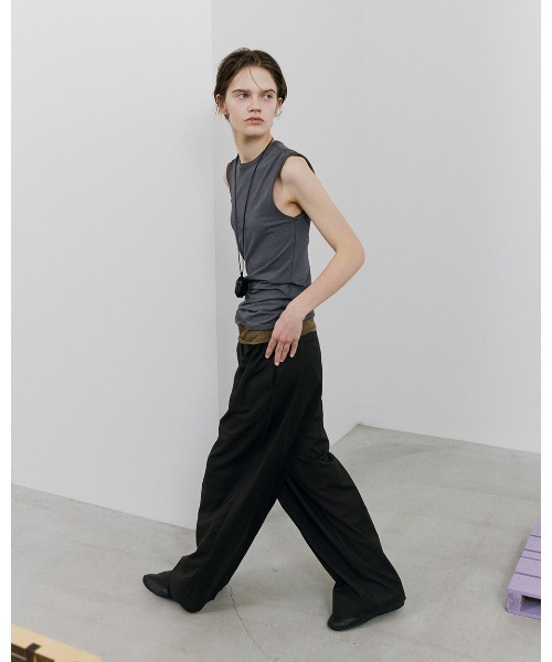 TODAYFUL（トゥデイフル）の「Smooth Tanktop Tunic（タンクトップ・レディース・キャメル/サックスブルー/ブラック・FREE）」の15枚目の写真