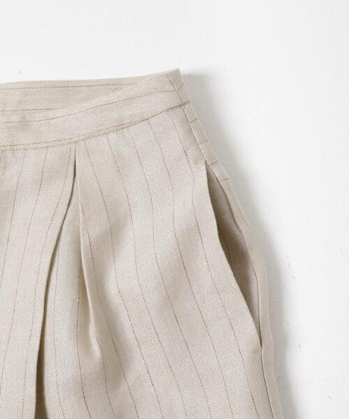 URBAN RESEARCH ROSSO WOMEN(アーバンリサーチ ロッソ)の「ラメリネンストライプワイドパンツ(その他パンツ・レディース・チャコールグレー/ベージュ・36/38)」の15枚目の写真