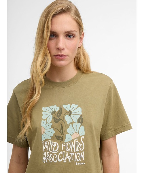 Barbour(バブアー)の「Selena グラフィックTシャツ(レディース)(Tシャツ/カットソー・レディース・パープル/オリーブ/ホワイト・8/10)」の15枚目の写真