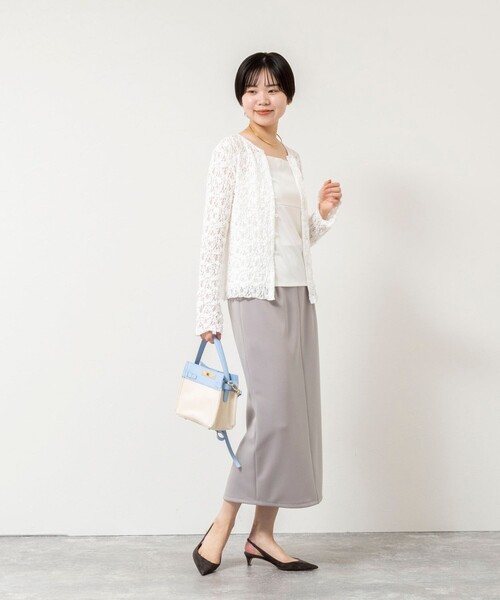 NOLLEY’S Sophi（ノーリーズソフィ）の「ウォッシャブルアジャスター付サテンスムースキャミ（キャミソール・レディース・ブラック/アイボリー・38/36）」の5枚目の写真
