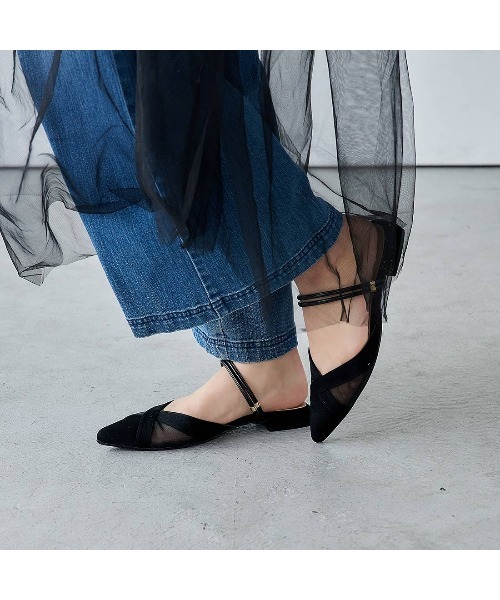 carino(カリーノ)の「【2WAY】バックベルトサンダルパンプス(パンプス・レディース・ダークブラウン/ベージュ系その他5/ブラック/シルバー・LL/L/M/S)」の1枚目の写真