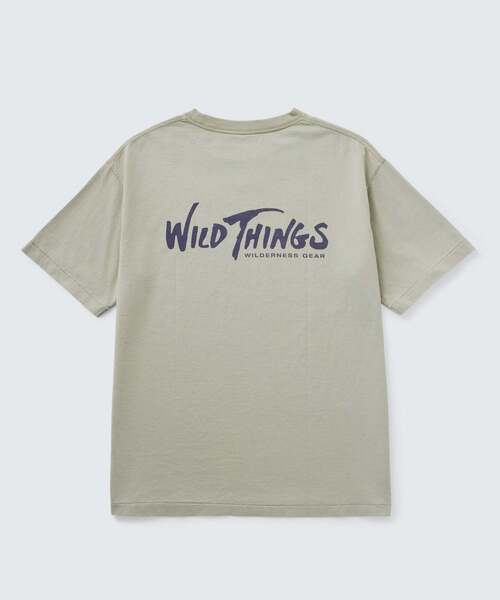 WILD THINGS(ワイルドシングス)の「ウィルダネスギア S/S Tシャツ│WILDERNESS GEAR S/S TEE(Tシャツ/カットソー・メンズ・イエロー系その他2/チャコールグレー/ホワイト/グレー系その他3・XL/L/M/S)」の6枚目の写真