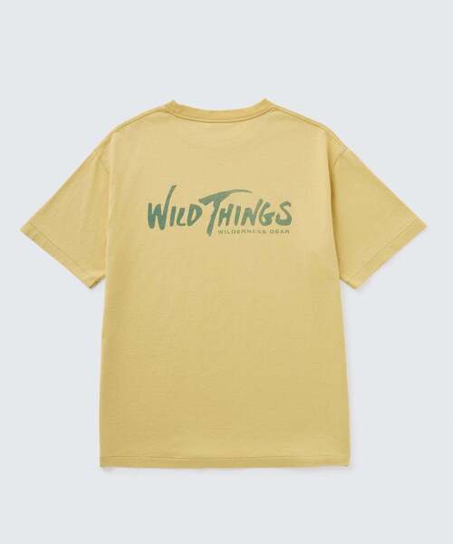 WILD THINGS(ワイルドシングス)の「ウィルダネスギア S/S Tシャツ│WILDERNESS GEAR S/S TEE(Tシャツ/カットソー・メンズ・イエロー系その他2/チャコールグレー/ホワイト/グレー系その他3・XL/L/M/S)」の4枚目の写真