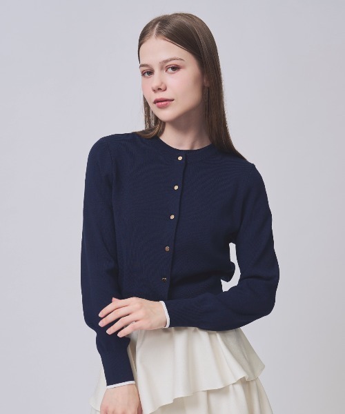 SWINGLE（スウィングル）の「【2/6(Fri)発売】ケーブルニットアンサンブル（カーディガン/ボレロ・レディース・オフホワイト/イエロー/ネイビー/ピンク・FREE）」の9枚目の写真