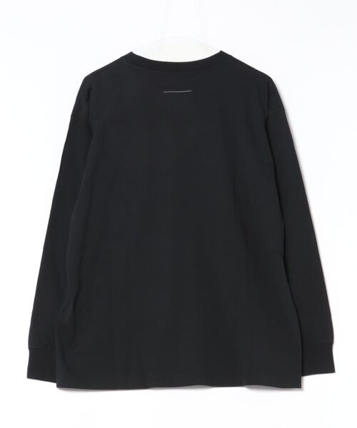 MM6 Maison Margiela（ｴﾑｴﾑｼｯｸｽ ﾒｿﾞﾝ ﾏﾙｼﾞｪﾗ）の「MM6 Long-sleeved Top（Tシャツ/カットソー・メンズ・ブラック・MEDIUM/SMALL/LARGE）」の6枚目の写真