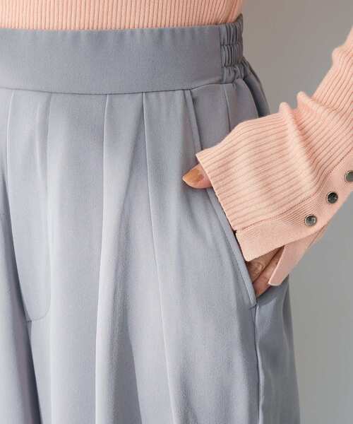 Green　Parks（グリーンパークス）の「シーンレスワイドパンツ（その他パンツ・レディース・アイボリー/グレー/ブラック/ピンク・M/L）」の13枚目の写真