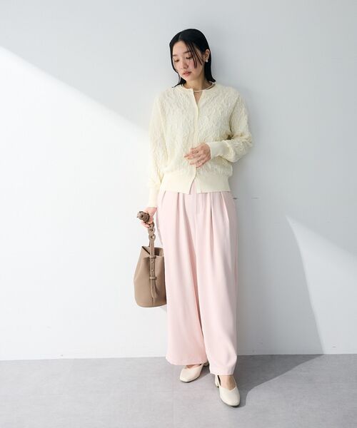 Green　Parks（グリーンパークス）の「シーンレスワイドパンツ（その他パンツ・レディース・アイボリー/グレー/ブラック/ピンク・M/L）」の19枚目の写真