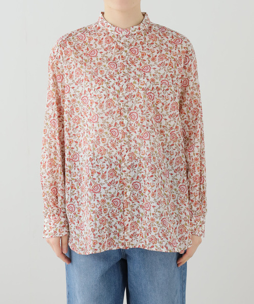 JOURNAL STANDARD LUXE(ジャーナルスタンダード ラックス)の「ボイルフラワー スタンドカラーシャツ(シャツ/ブラウス・レディース・レッド・FREE)」の9枚目の写真