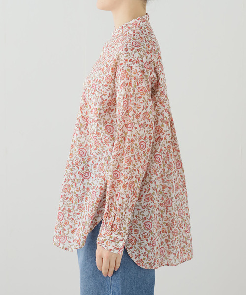 JOURNAL STANDARD LUXE(ジャーナルスタンダード ラックス)の「ボイルフラワー スタンドカラーシャツ(シャツ/ブラウス・レディース・レッド・FREE)」の8枚目の写真