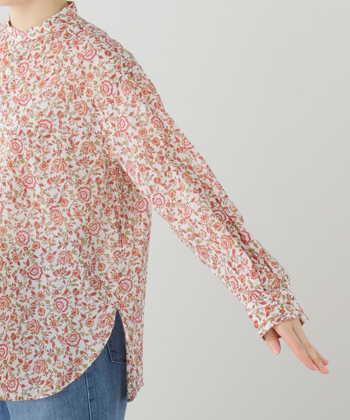 JOURNAL STANDARD LUXE(ジャーナルスタンダード ラックス)の「ボイルフラワー スタンドカラーシャツ(シャツ/ブラウス・レディース・レッド・FREE)」の6枚目の写真