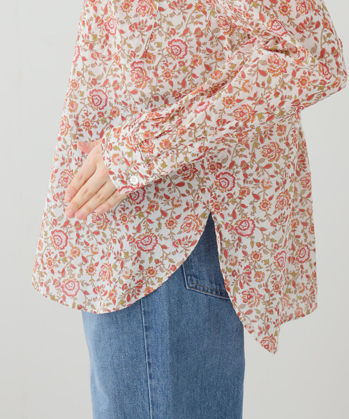 JOURNAL STANDARD LUXE(ジャーナルスタンダード ラックス)の「ボイルフラワー スタンドカラーシャツ(シャツ/ブラウス・レディース・レッド・FREE)」の5枚目の写真