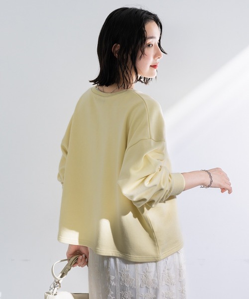 Green　Parks（グリーンパークス）の「SET2点 深Vネック裏毛+プルオーバー（Tシャツ/カットソー・レディース・ホワイト系その他2/杢グレー/イエロー・FREE）」の9枚目の写真