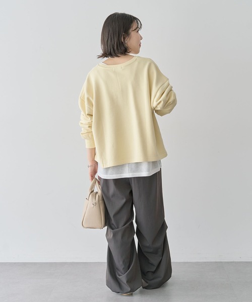 Green　Parks（グリーンパークス）の「SET2点 深Vネック裏毛+プルオーバー（Tシャツ/カットソー・レディース・ホワイト系その他2/杢グレー/イエロー・FREE）」の17枚目の写真