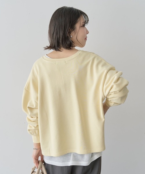 Green　Parks（グリーンパークス）の「SET2点 深Vネック裏毛+プルオーバー（Tシャツ/カットソー・レディース・ホワイト系その他2/杢グレー/イエロー・FREE）」の22枚目の写真