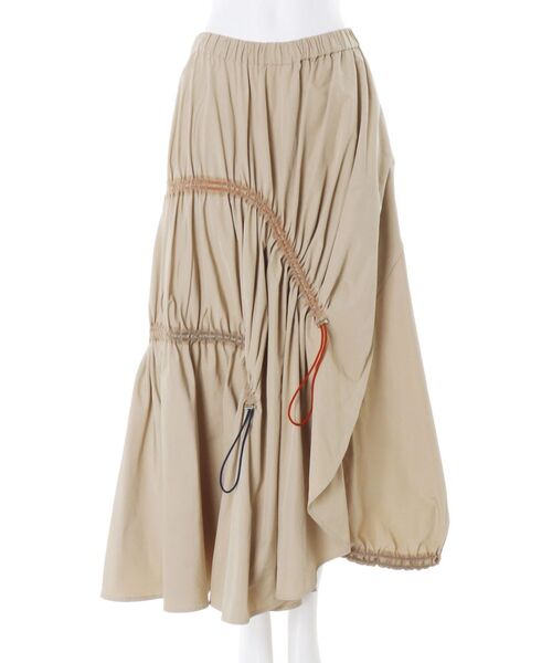 UN3D.(アンスリード)の「WAVE DRAWSTRING FLARE SK / ウェーブドローストリングフレアスカート(スカート・レディース・ブラック/ベージュ/ネイビー・38/36)」の17枚目の写真