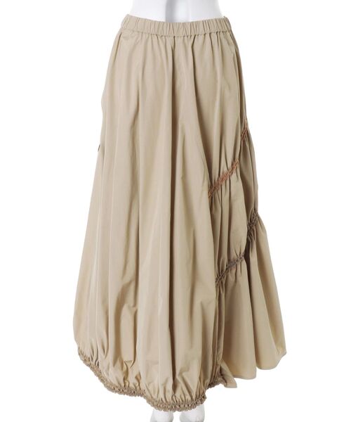 UN3D.(アンスリード)の「WAVE DRAWSTRING FLARE SK / ウェーブドローストリングフレアスカート(スカート・レディース・ブラック/ベージュ/ネイビー・38/36)」の19枚目の写真