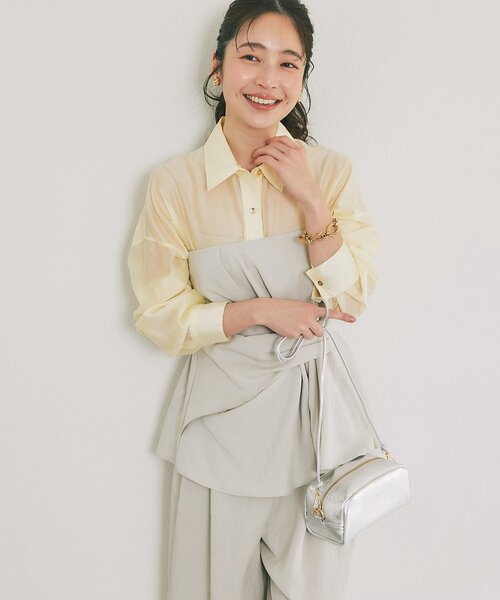 La boutique BonBon（ラブティックボンボン）の「【オウレンティ】ミニショルダーバッグ（トートバッグ・レディース・シルバー・FREE）」の8枚目の写真