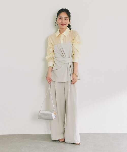 La boutique BonBon（ラブティックボンボン）の「【オウレンティ】ミニショルダーバッグ（トートバッグ・レディース・シルバー・FREE）」の9枚目の写真