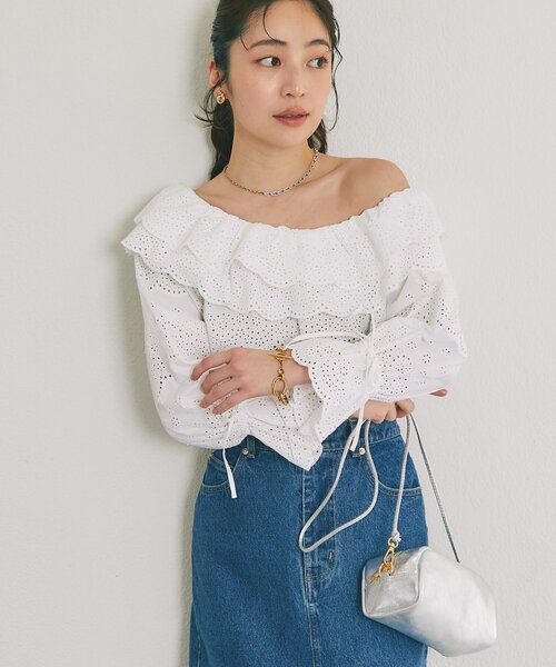 La boutique BonBon（ラブティックボンボン）の「【オウレンティ】ミニショルダーバッグ（トートバッグ・レディース・シルバー・FREE）」の10枚目の写真