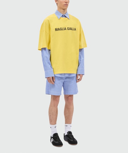 MSGM(エムエスジーエム)の「TheMwave ストライプ ポプリンシャツ(シャツ/ブラウス・メンズ・ライトブルー・39/38/40)」の4枚目の写真