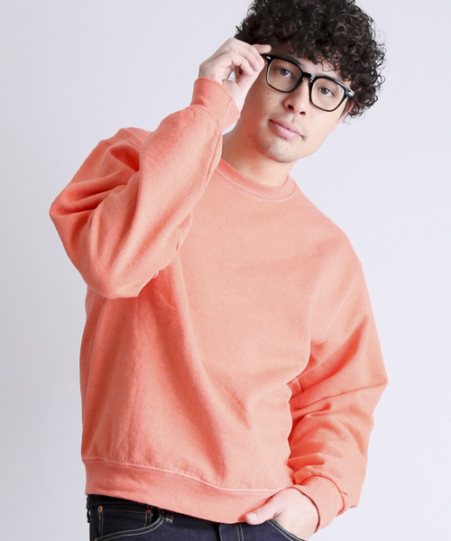 JERZEES（ジャージーズ）の「【JERZEES/ジャージーズ】 CREW SWEAT/クルースウェツト（スウェット・メンズ・ネイビー/イエロー/オレンジ/オフホワイト/ターコイズブルー/グレー・MEDIUM/SMALL）」の6枚目の写真