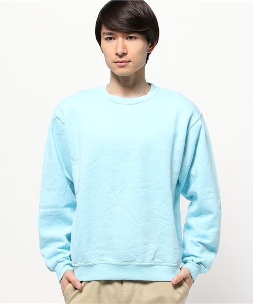JERZEES（ジャージーズ）の「【JERZEES/ジャージーズ】 CREW SWEAT/クルースウェツト（スウェット・メンズ・ネイビー/イエロー/オレンジ/オフホワイト/ターコイズブルー/グレー・MEDIUM/SMALL）」の4枚目の写真