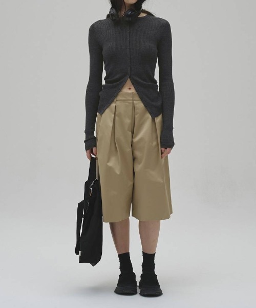 TODAYFUL（トゥデイフル）の「TODAYFUL　Silkwool Knit Cardigan シルクウールニットカーディガン/12620501（カーディガン/ボレロ・レディース・チャコールグレー/ダークブラウン/キナリ・ONE SIZE）」の4枚目の写真