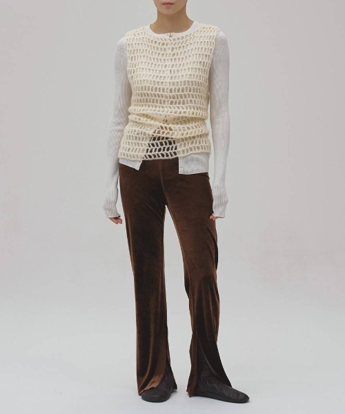 TODAYFUL（トゥデイフル）の「TODAYFUL　Silkwool Knit Cardigan シルクウールニットカーディガン/12620501（カーディガン/ボレロ・レディース・チャコールグレー/ダークブラウン/キナリ・ONE SIZE）」の8枚目の写真