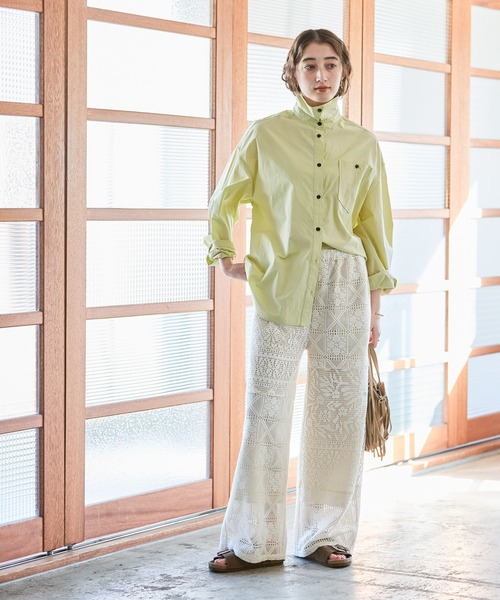 GEORGE'S（ジョージズ）の「パッチワークレースパンツ（その他パンツ・レディース・ホワイト/ブラック・SMALL/MEDIUM）」の6枚目の写真