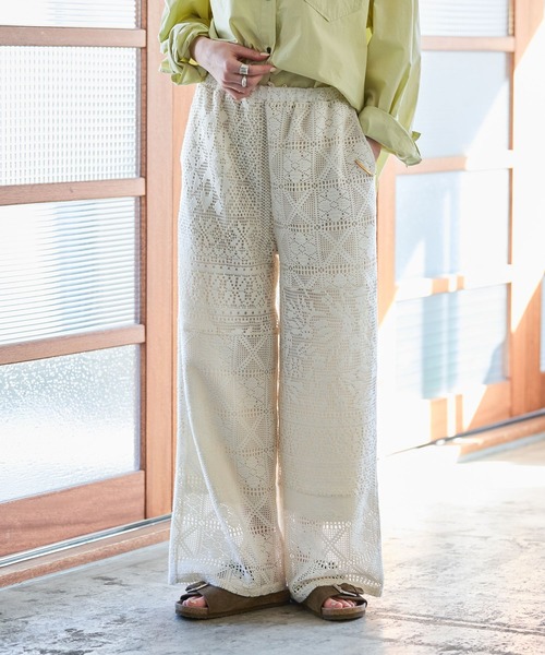 GEORGE'S（ジョージズ）の「パッチワークレースパンツ（その他パンツ・レディース・ホワイト/ブラック・SMALL/MEDIUM）」の7枚目の写真