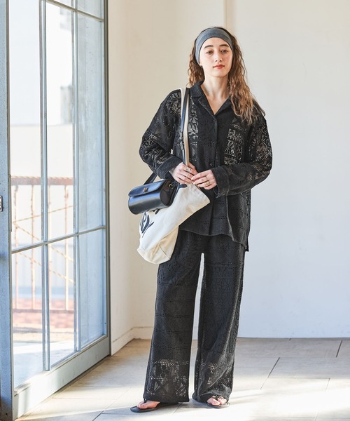 GEORGE'S（ジョージズ）の「パッチワークレースパンツ（その他パンツ・レディース・ホワイト/ブラック・SMALL/MEDIUM）」の19枚目の写真