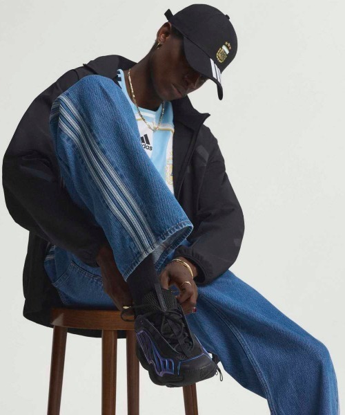adidas(アディダス)の「adidas originals FIREBIRD ADICOLOR DENIM PANTS(アディダスオリジナルス ファイヤーバード アディカラー デニム パンツ)(デニムパンツ・メンズ・ブルー系・MEDIUM/LARGE)」の6枚目の写真