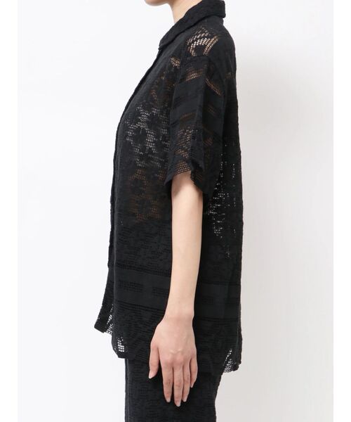 Ungrid（アングリッド）の「レースハーフスリーブシャツ（シャツ/ブラウス・レディース・グリーン/ブラック/オフホワイト・FREE）」の21枚目の写真