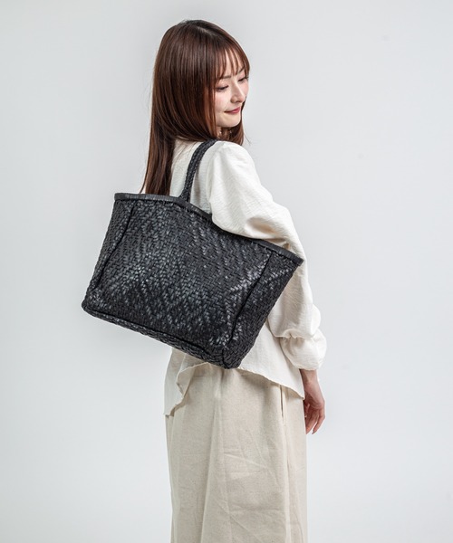 The Bagmati/ザバグマティ】レザーメッシュトートバッグ ヤギ革
