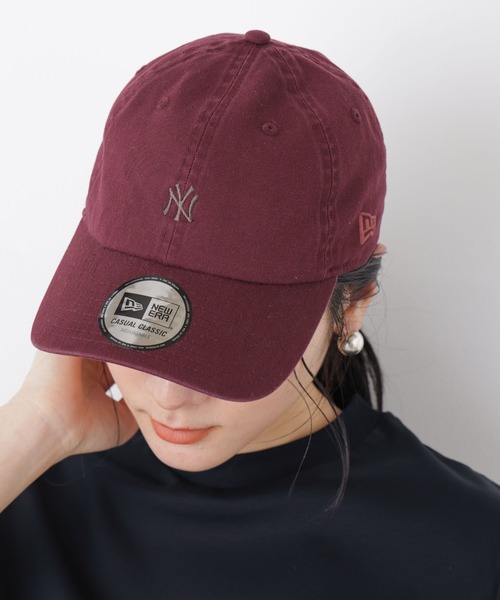 NEW ERA(ニューエラ)の「NEW ERA(R)/別注 CC NEYYAN MINILOGO CAP Clr(キャップ・レディース・その他1/ベージュ/バーガンディー・FREE)」の2枚目の写真