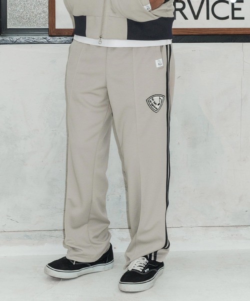 No Rain No Rainbow（ノーレインノーレインボー）の「mp14818-track pants with pick patch トラックパンツ(NR26S-14)（その他パンツ・メンズ・ブラック×ホワイト/ライトグレー/ブラック×ブラック・XL/L/M/S）」の3枚目の写真