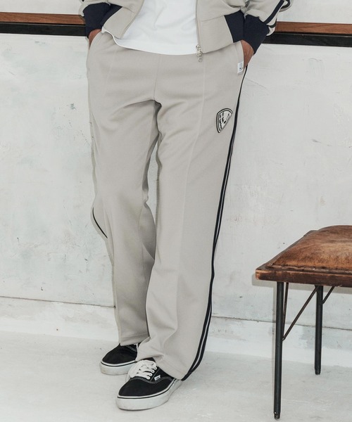 No Rain No Rainbow（ノーレインノーレインボー）の「mp14818-track pants with pick patch トラックパンツ(NR26S-14)（その他パンツ・メンズ・ブラック×ホワイト/ライトグレー/ブラック×ブラック・XL/L/M/S）」の4枚目の写真
