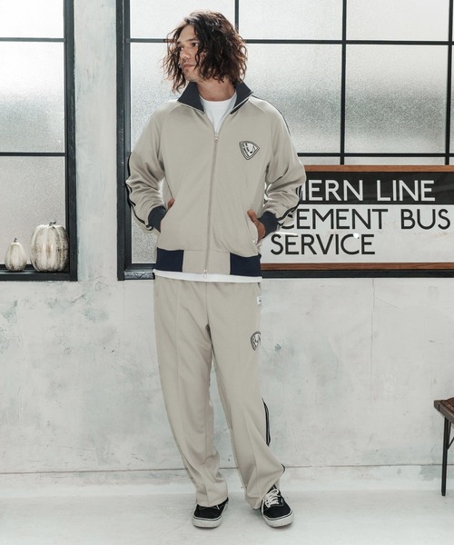 No Rain No Rainbow（ノーレインノーレインボー）の「mp14818-track pants with pick patch トラックパンツ(NR26S-14)（その他パンツ・メンズ・ブラック×ホワイト/ライトグレー/ブラック×ブラック・XL/L/M/S）」の7枚目の写真