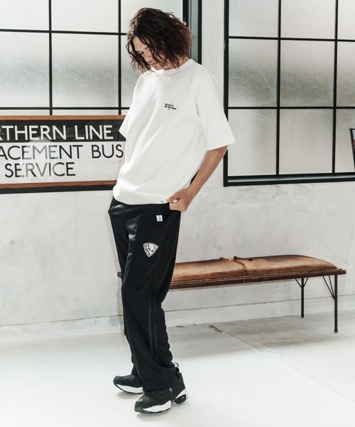 No Rain No Rainbow（ノーレインノーレインボー）の「mp14818-track pants with pick patch トラックパンツ(NR26S-14)（その他パンツ・メンズ・ブラック×ホワイト/ライトグレー/ブラック×ブラック・XL/L/M/S）」の19枚目の写真
