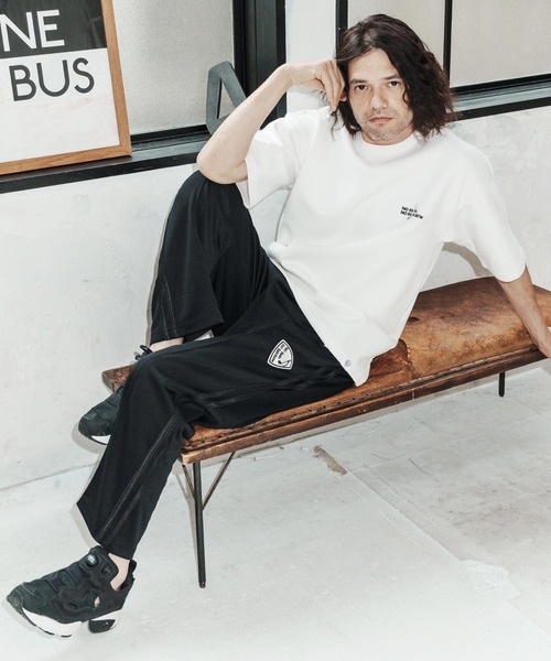 No Rain No Rainbow（ノーレインノーレインボー）の「mp14818-track pants with pick patch トラックパンツ(NR26S-14)（その他パンツ・メンズ・ブラック×ホワイト/ライトグレー/ブラック×ブラック・XL/L/M/S）」の21枚目の写真