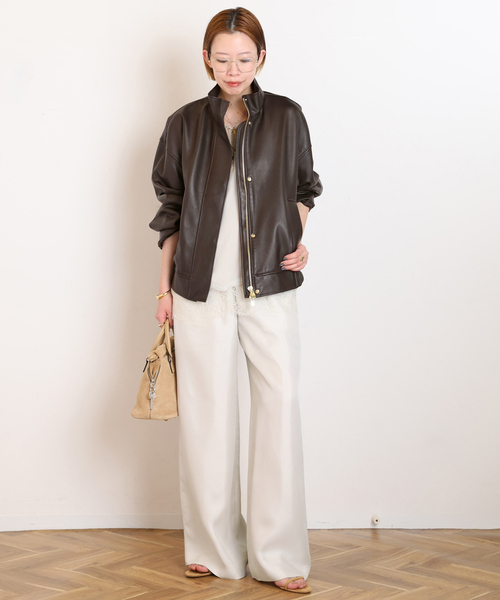 AP STUDIO（エーピーストゥディオ）の「*レーストリムドキャミソール1（キャミソール・レディース・アイボリー/ブラック・FREE）」の14枚目の写真