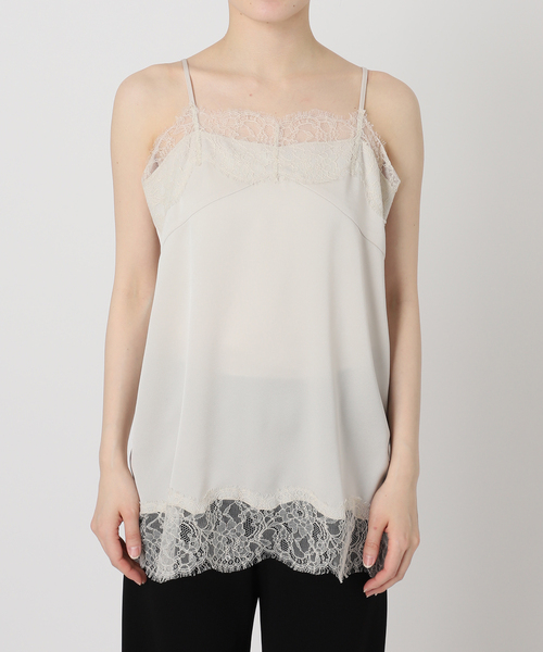 AP STUDIO（エーピーストゥディオ）の「*レーストリムドキャミソール1（キャミソール・レディース・アイボリー/ブラック・FREE）」の20枚目の写真