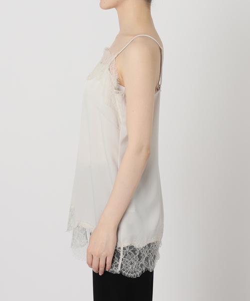 AP STUDIO（エーピーストゥディオ）の「*レーストリムドキャミソール1（キャミソール・レディース・アイボリー/ブラック・FREE）」の21枚目の写真