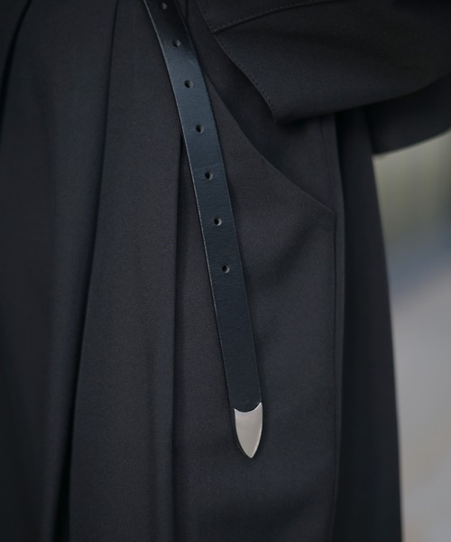 Marient（マリエント）の「Leather Belt / レザーベルト（ベルト・レディース・ブラック・FREE）」の5枚目の写真