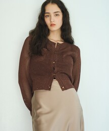 BIANCA（ビアンカ）の「【着映えレイヤード】シアーラメカーディガン（カーディガン/ボレロ）」