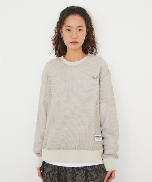 LMCの「MESH LONG SLV TEE charcoal（Tシャツ/カットソー・レディース・その他・LARGE/MEDIUM/SMALL）」の2枚目の写真