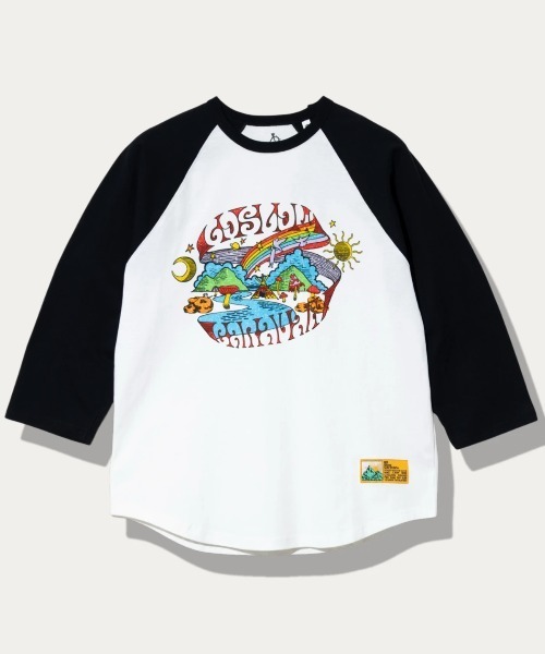 go slow caravan(ゴースローキャラバン)の「USA/C gsc WORLD 8分袖 BB TEE(Tシャツ/カットソー・メンズ・ブラック/グリーン・X-LARGE/LARGE/MEDIUM/SMALL)」の2枚目の写真