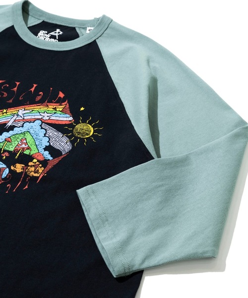 go slow caravan(ゴースローキャラバン)の「USA/C gsc WORLD 8分袖 BB TEE(Tシャツ/カットソー・メンズ・ブラック/グリーン・X-LARGE/LARGE/MEDIUM/SMALL)」の6枚目の写真