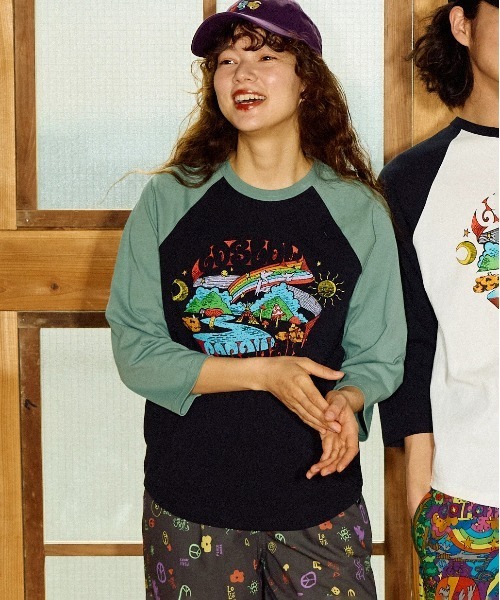 go slow caravan(ゴースローキャラバン)の「USA/C gsc WORLD 8分袖 BB TEE(Tシャツ/カットソー・メンズ・ブラック/グリーン・X-LARGE/LARGE/MEDIUM/SMALL)」の11枚目の写真
